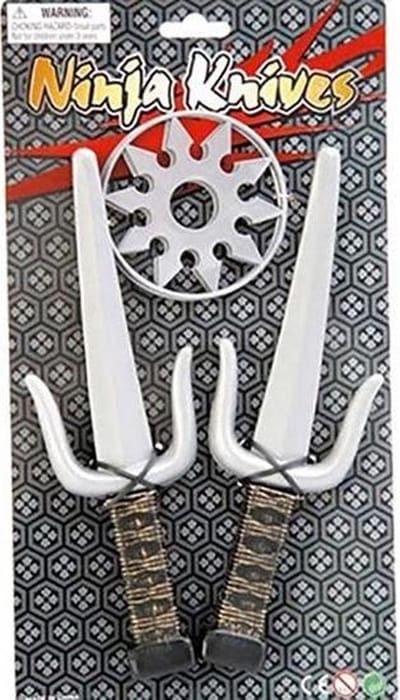 Witbaard Accessoireset Ninja - Wit/grijs - 4-delig