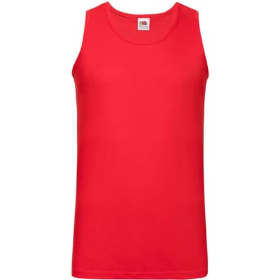 Fruit of the Loom Unisex Adult Valueweight Athletic Tank Top (Rood)