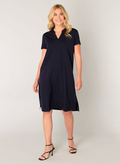 BASE LEVEL Yen Dresses - Dark Blue - maat 38