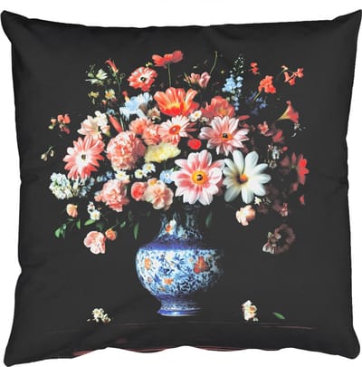 Sierkussens - Kussentjes Woonkamer - 50x50 cm - Hout - Vaas - Kleuren - Bloemen