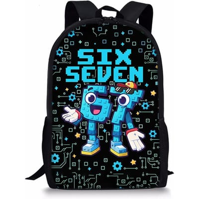 Klassiek Bijzonder Cool 67 zes zeven Notitieboek Rugzakken leerling Schooltassen 3D Print Oxford Waterdicht Jongens/Meisjes Laptop Rugzakken
