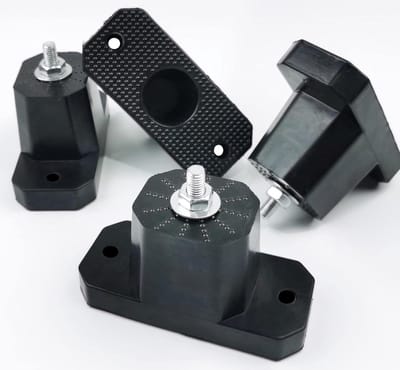 Airco Beugel Set - Trillingsdempers Condensor - Trillingen Dempen - Hoge Draagkracht - 4 Stuks - Zwart