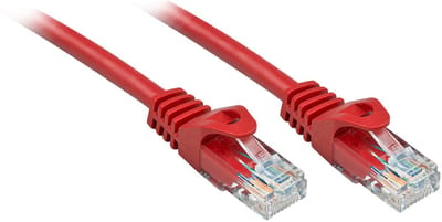 Lindy RJ-45/RJ-45 Cat6 1m netwerkkabel Rood U/UTP (UTP)