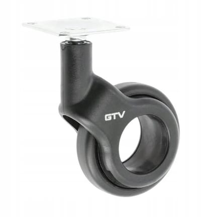 GTV STRADA meubelkastwiel Ø60mm Zwart - Zonder Rem