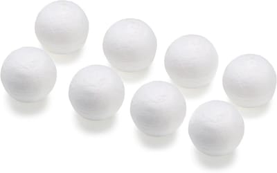 Katoenen Bollen - Watten Bollen - Hobby Knutselen - Zachte Textuur - 8 Stuks 40mm - Wit