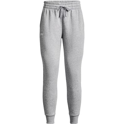 Under Armour UA Rival Fleece Jogger Dames Sportbroek - Grijs - Wit