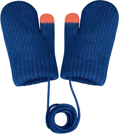 Schattige winddichte gebreide handschoenen voor peuters, warm en zacht gevoerd, ideaal voor de winter en thermisch geschikt voor 0-3 jaar