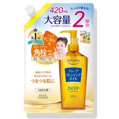 Kose - Softymo Cleansing Oil Refill Jumbo Deep - 420ml