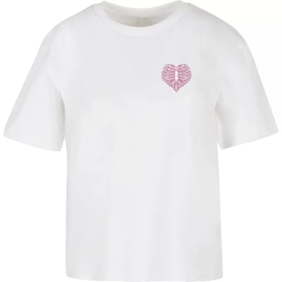 Dames-T-shirt Miss Tee Heart Cage Rose