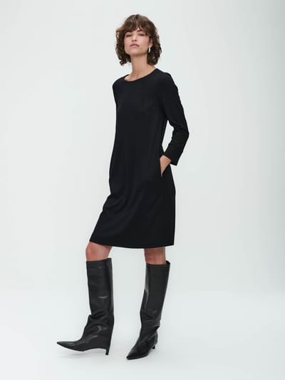Joan Terry jersey Dress | Old Black - Old Black / XXS