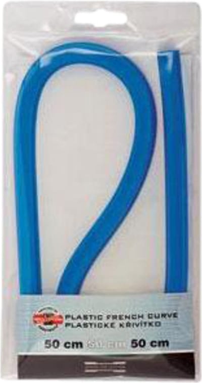 Flexibele lineaal, 30 cm, zonder maatverdeling