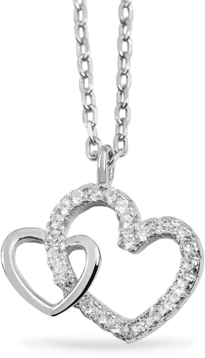 AKZENT Akzent damesketting met hanger "Mona" aus 925 Sterlingzilver, gerhodineerd, duurzaam