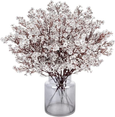 Allecta - Kunstbloemen set van 12 stuks voor DIY bruiloft boeket, feest decoratie, tafel centerpieces, kerst en thuis.