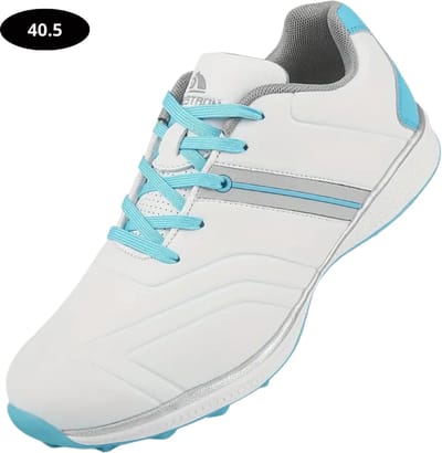 Bovista Golfschoenen Dames- Sneakers - Golfkleding - Golfschoenen Antislip - Waterdicht - Golfen - Wit & Blauw - Maat 40.5