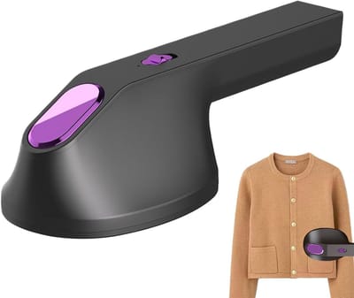 Portable garment steamer, compact ironing machine, garment steamer for fabrics for home and office, for shirts, clothes, fabrics, linen, and delicate fabrics