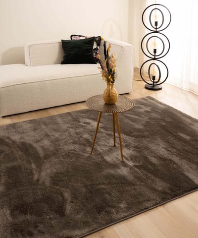Velours vloerkleed - Flair taupe 200x300