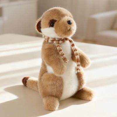 1 Stuk 22cm Gesimuleerd Stokstaartje Pluche Speelgoed Hoge Kwaliteit Comfort Stokstaartje Pluche Pop Zacht Knuffeldier Dierentuin Souvenirs Verjaardagscadeau 18cm-22cm