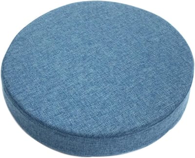 Rond Vloerkussen - Zitkussen Meditatie - Yoga Tuin - Antislip Onderkant - 45x45x8 cm - Blauw