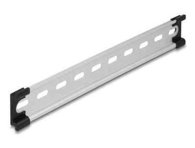 DIN-rail met sleufgaten | 25 x 3,5 x 0,75 cm | aluminium