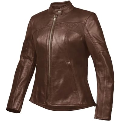 Ixon Cranky Air L Bruin Dames Leren Motorjas - Jas