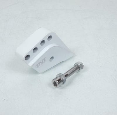 Rehausse amortisseur arrière TNT pour scooter Peugeot 50 Buxy blanc 4 positions