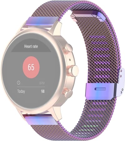 Milanees bandje - geschikt voor Fossil Gen 5E / Gen 6 / Fossil Female modellen - multicolor