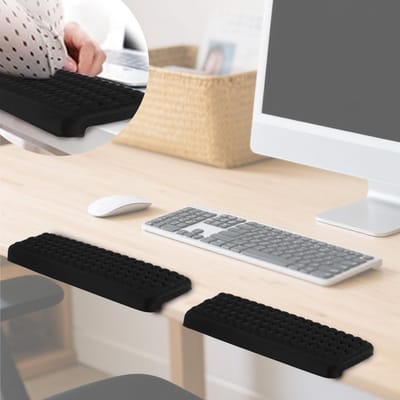 2 Stuks L-vormige Elleboogbeschermers, 29x10cm Zachte en Comfortabele Schuim Kussen met Antislip Basis voor Bureau en Thuisgebruik