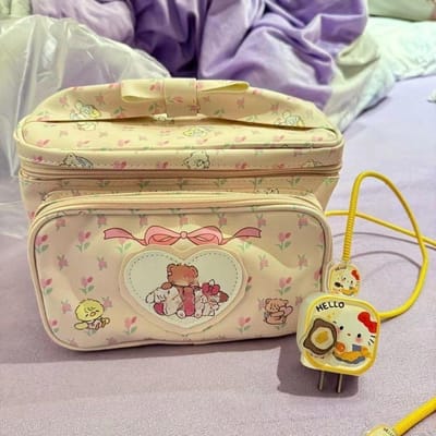 Mode Schattig Alles Make-up Tas Opbergtas Schattig Klein Dier Vierkante Handtas Vrouw