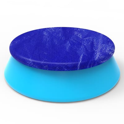 Dailygoods- Zwembadafdekking Ø 305 cm - Ronde Windbescherming - UV-Bescherming - Donkerblauw - Duurzaam Materiaal - Geschikt voor Buiten