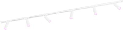 Ledvion - Smart LED Railverlichting 2M + 6 Railspots (4.9W - RGB - Wit - Dimbaar) - 1-Fase