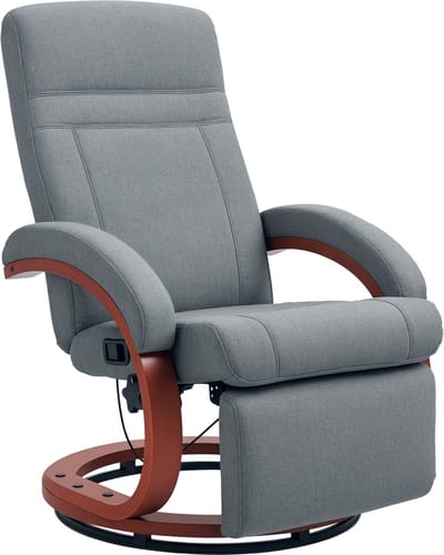 Relaxfauteuil - Relaxzetel - Relaxstoel - Fauteuil - Stoel - Met armleuning - Voor één Persoon - Grijs