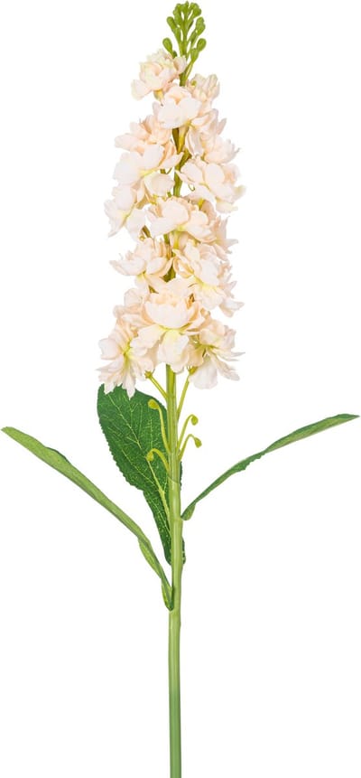 Easyplants | Kunstbloem Violier 78 cm crème | Zijde | Nepbloemen | crème | Onderhoudsvrij | Kant-en-klaar