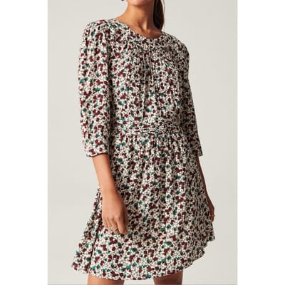 BA&SH Robe Elys Ecru Maat: XS | Mini Jurken Outlet | Dames | Ecru