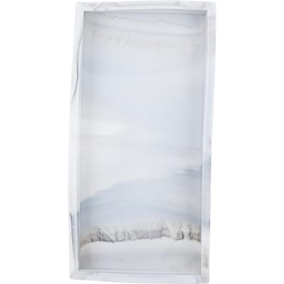 Plateau de Rangement en Silicone Gel de Silice Cuisine Assiette de Tri Plateau Organisateur de Cosmétiques pour Salle de Bain white
