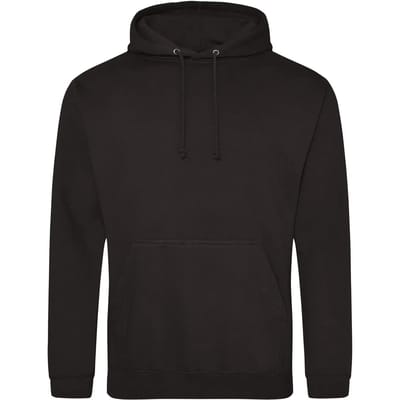 Just Hoods College Hoodie JH001 - Deep Black - 3XL