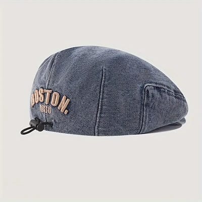 @ Lu’s Today® – Basic Kids Essentials – kinder pet - kinder baret - baker boy pet - denim - 1-3 jaar