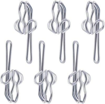 Dailygoods- Gordijnhaken Sterk - Metalen Gordijnhaken - 100 Stuks - 2,9 cm - Voor Zware Gordijnen - Eenvoudig te Gebruiken
