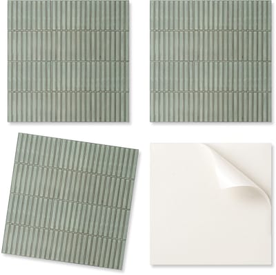 Set van rechthoekige vinyl wandtegels, trendy stijl, 20x20x20 cm