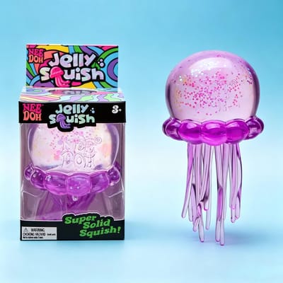 NeeDoh Knijpspeeltje Kwallen Fidget Speeltje Super Stevig Knijpbal voor Stressverlichting voor Kinderen Volwassenen Angst Sensorisch Speeltje Cadeau