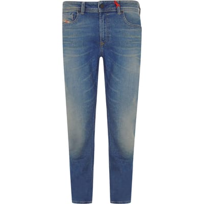 Diesel 1979 Sleenker Blauwe Denim Jeans