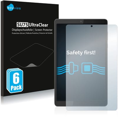 Savvies - Screenprotector voor Lenovo Tab M8 (4. Gen.) - Folie Beschermfolie transparant 6 Stuks