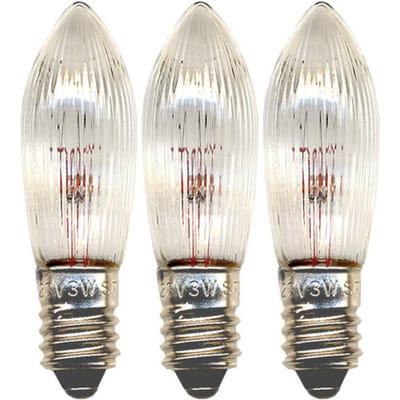 STAR TRADING Vervangingslamp E10 3W 3-pack