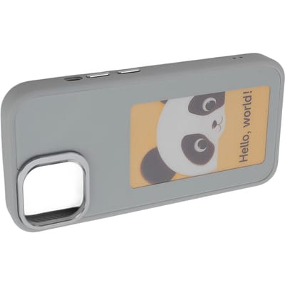 Slimme NFC Inkt Scherm Telefoonhoesje TPU APP DIY Scherm Projectie Telefoonhoes met Aluminium Lensframe