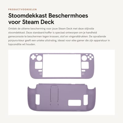 Dailygoods- Stoomdekdraagtas - Standaardkoffer - Beschermhoes - PC Materiaal - 302x120x42mm - Compatibel met Steam Deck - Gamingtas