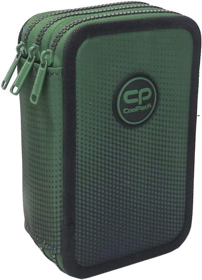 XXL Etui 3-Compartimenten Jongens Ombre Gradient Gras 44-Delig Gevuld Student Case