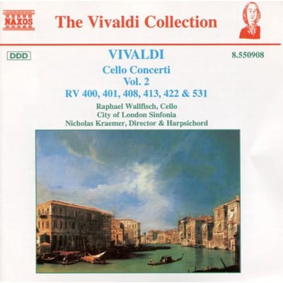 Raphael Wallfisch, City Of London Sinfonia, Nicholas Kraemer - Vivaldi: Cello Concertos Vol. 2 (CD)