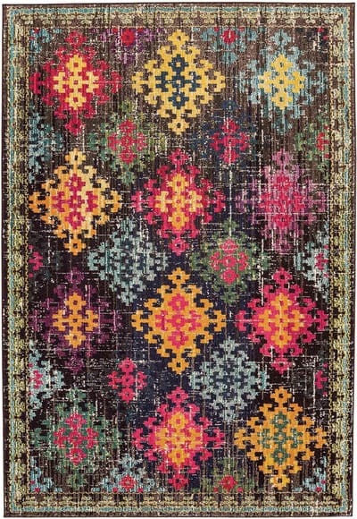 Easy Living - colores-col-10 Vloerkleed - 160x230  - Rechthoek - Laagpolig,Vintage Tapijt - Klassiek - Meerkleurig