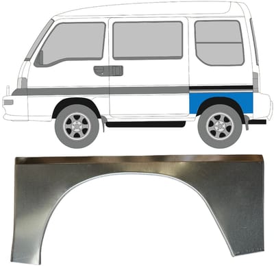 Reparatiepaneel achterspatbord voor Subaru Libero 1983-1998 / Links