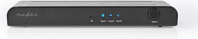 Nedis HDMI-Switch - 3 poort(en) - 3x HDMI Input - 1x HDMI Output - 4K@60Hz - 18 Gbps - Afstandbestuurbaar - Metaal - Antraciet