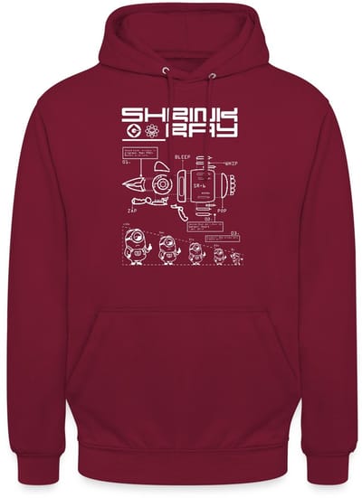Minions Bouwplan Voor Krimpradiator Hoodie Unisex
